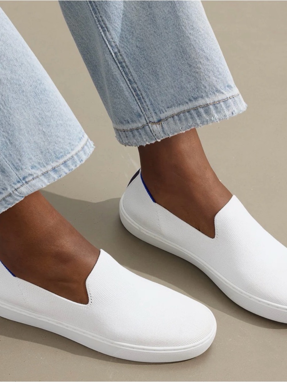 Rothy’s The Original Slip On Sneaker in White - size 8